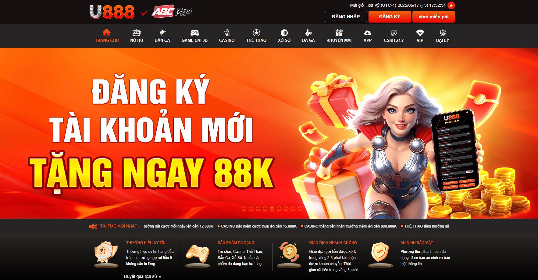 giới thiệu u888