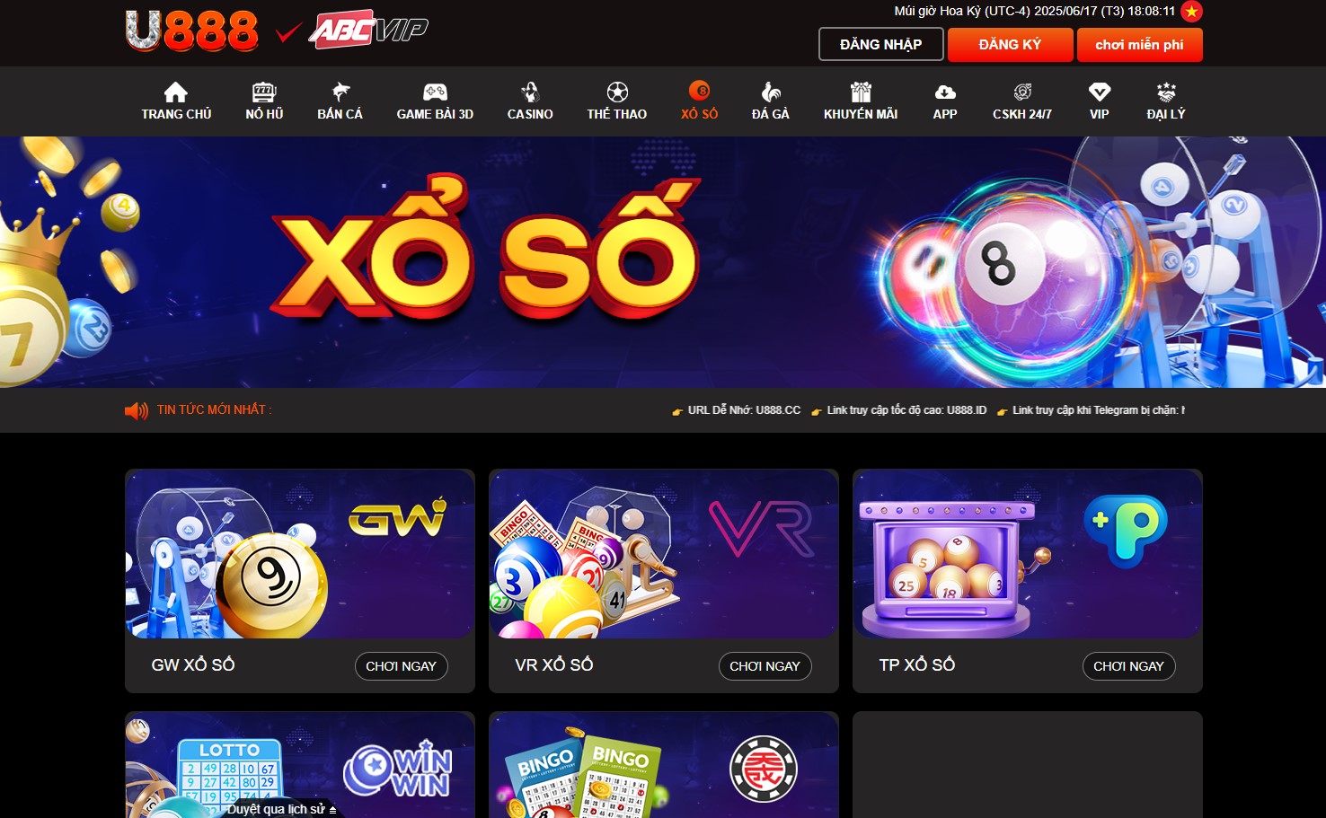 xổ số u888